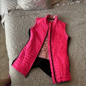 Victoria’s Secret Sport Neon pink full zip vest